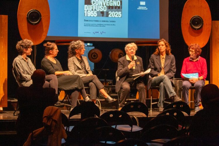 From lest: Laura Agnus Dei, Johann Merrich, Laura Zattra, Maria Maddalena Novati, Sofia Wieck, Sylviane Sapir.