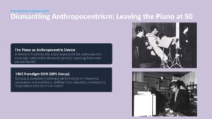 Leaving the piano...